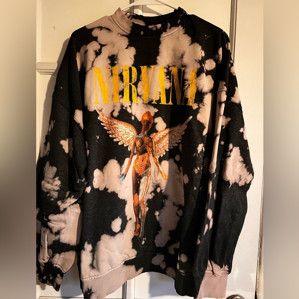 Nirvana Graphic Tie-Dye Sweatshirt